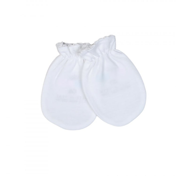 *Pre-Order* Baby Loren Mittens - White