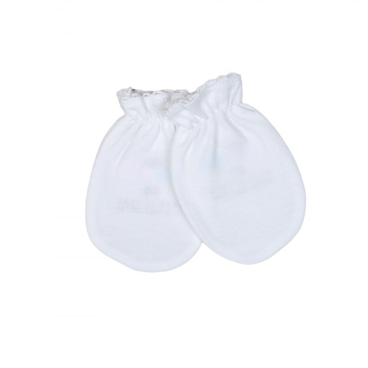 *Pre-Order* Baby Loren Mittens - White