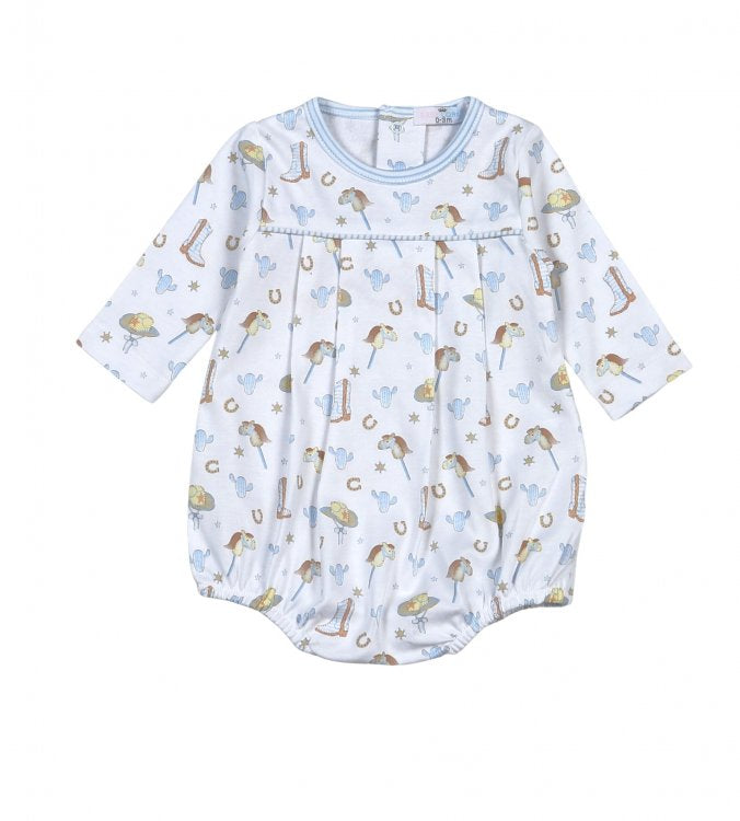 *Pre-Order* Baby Loren Howdy Bubble - Blue