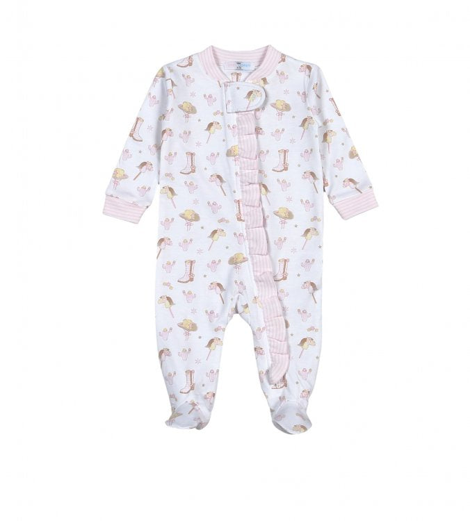 *Pre-Order* Baby Loren Howdy Footie - Pink