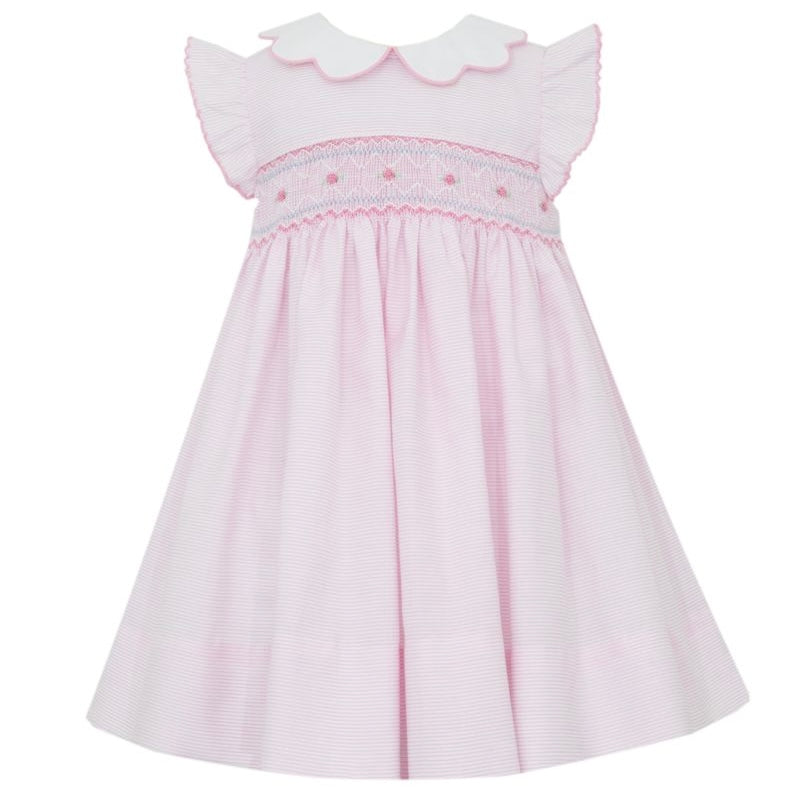 *Pre-Order* Petit Bebe Smocked Dress - Pink