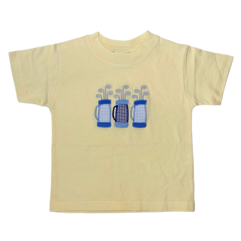 Luigi Kids Golf T-Shirt - Yellow