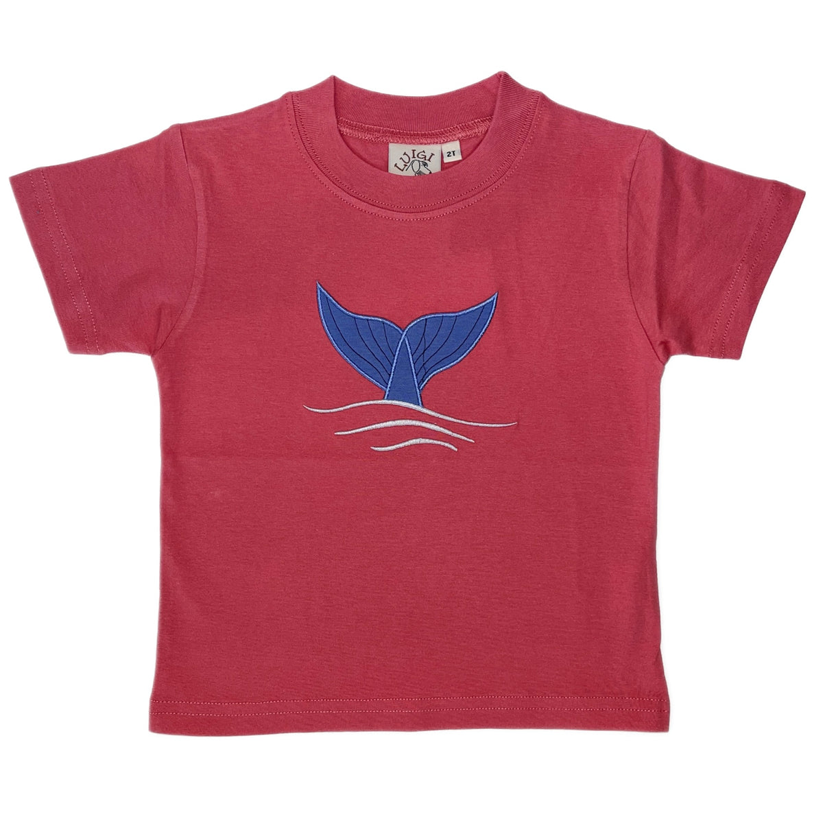 Luigi Kids Whale Tail T-Shirt - Nantucket Red