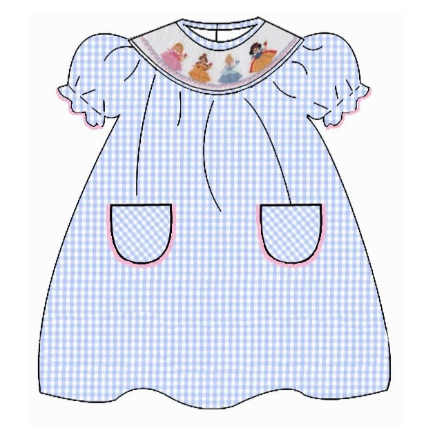 *Pre-Order* Anavini Princesses Dress - Blue