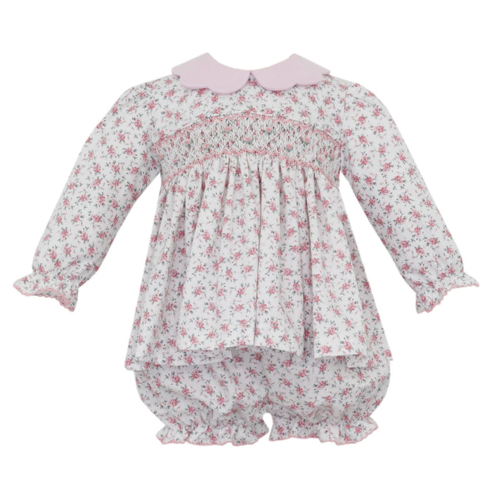 *Pre-Order* Petit Bebe Pink English Garden Floral Bloomer Set