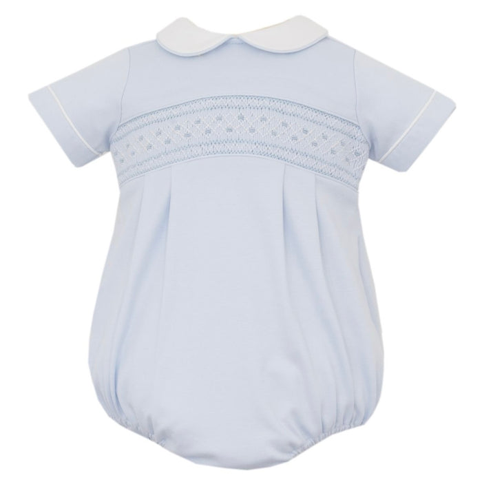 *Pre-Order* Petit Bebe Smocked Bubble - Blue