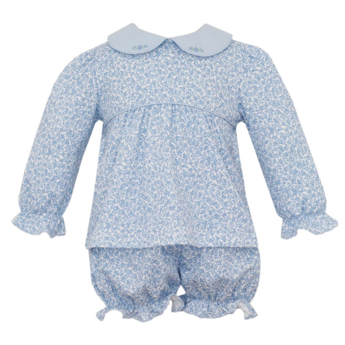*Pre-Order* Petit Bebe Blue Liberty Floral Bloomer Set
