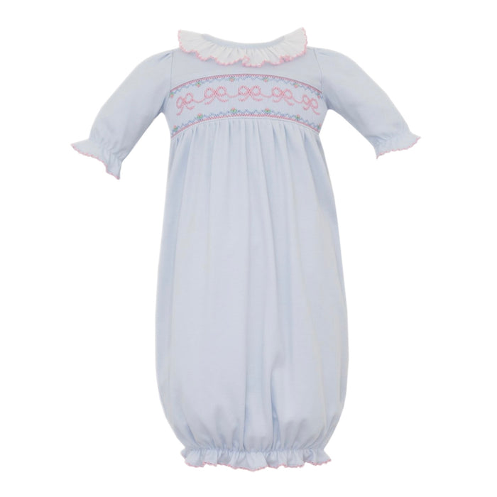 *Pre-Order* Petit Bebe Bows Gown - Blue/Pink