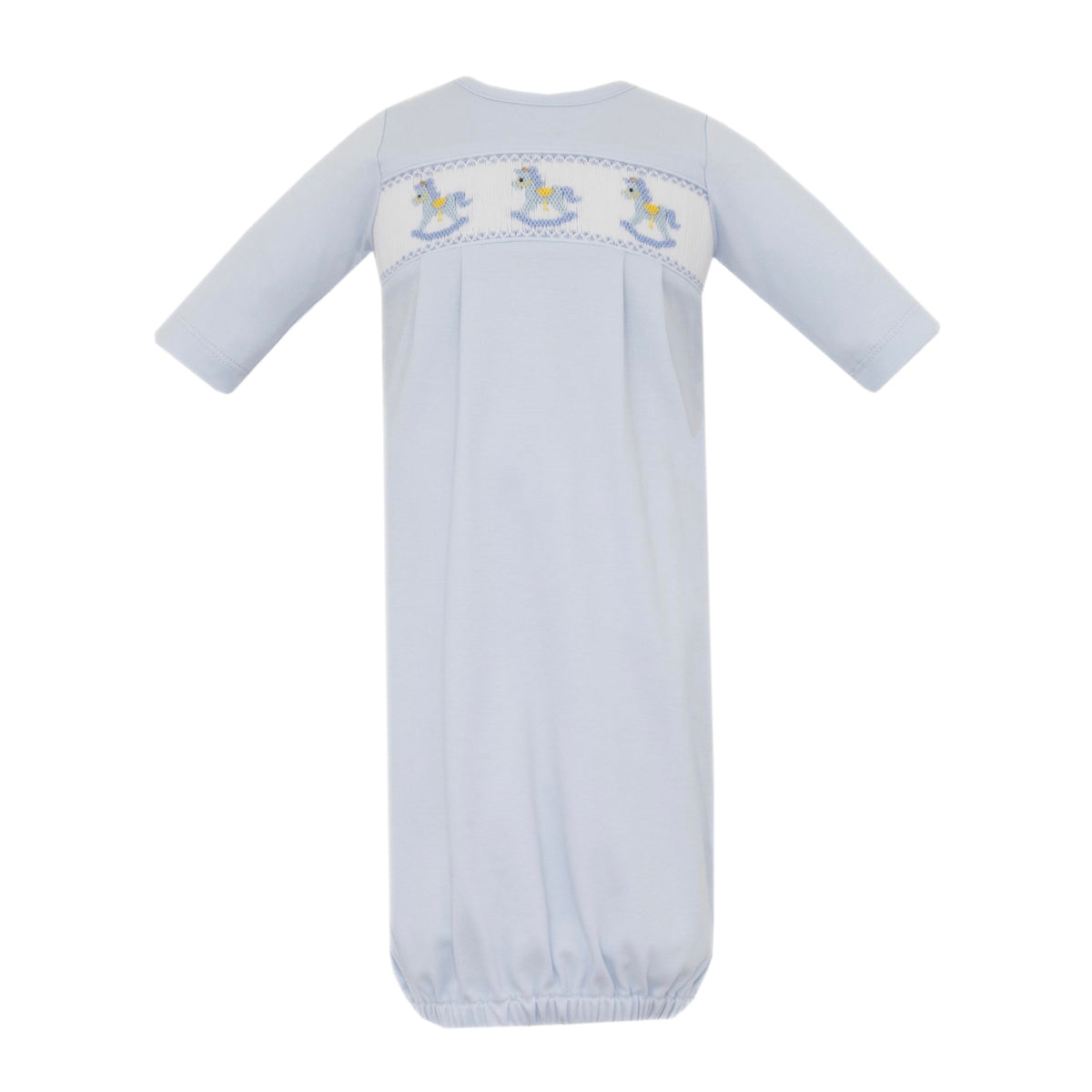*Pre-Order* Petit Bebe Rocking Horses Gown - Blue
