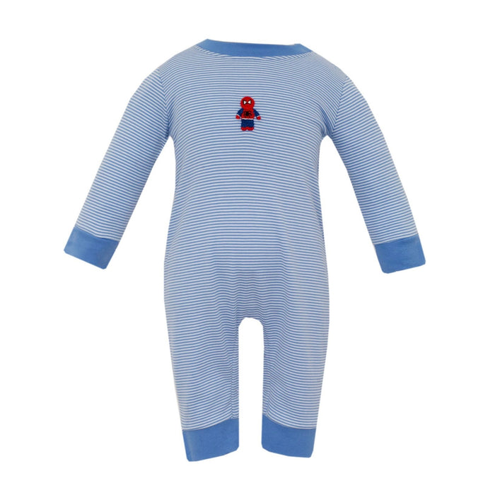 *Pre-Order* Petit Bebe Spider-Man Romper - Periwinkle Blue