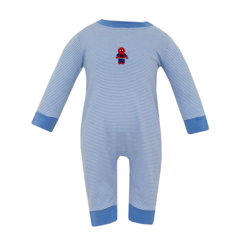 *Pre-Order* Petit Bebe Spider-Man Romper - Periwinkle Blue