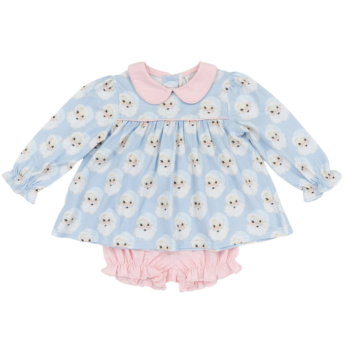 *Pre-Order* Cypess Row Santa Baby Short Set - Blue/Pink