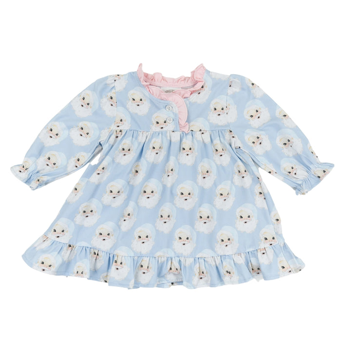 *Pre-Order* Cypress Row Santa Baby Nightgown - Blue/Pink
