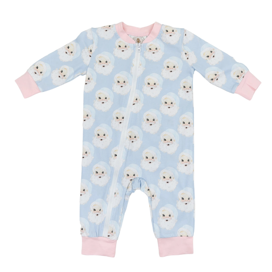 *Pre-Order* Cypress Row Santa Baby Zippy Lounge - Blue/Pink