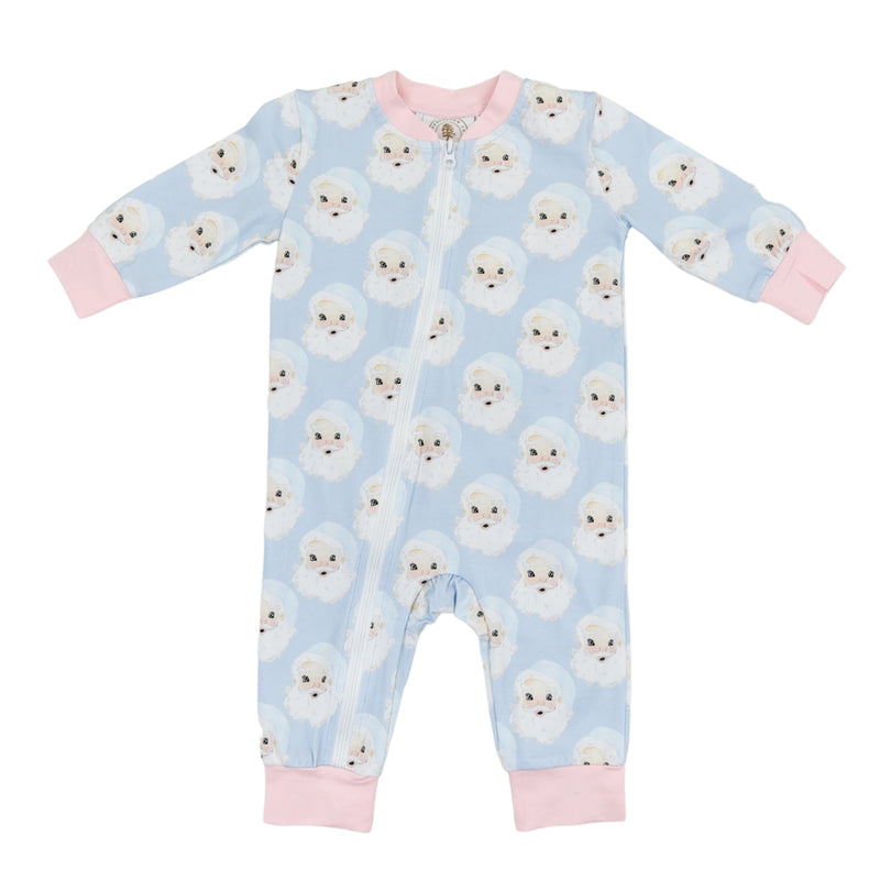 *Pre-Order* Cypress Row Santa Baby Zippy Lounge - Blue/Pink
