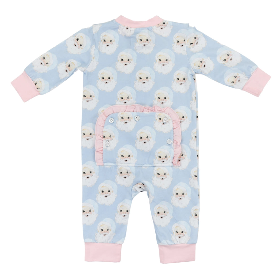 *Pre-Order* Cypress Row Santa Baby Zippy Lounge - Blue/Pink