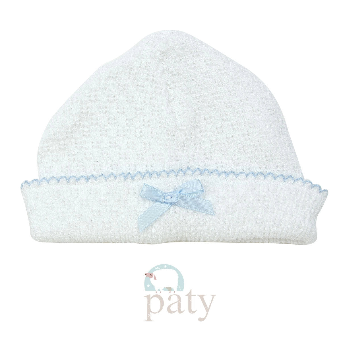 Paty, Inc. Knit Beanie - White w/ Colored Trim
