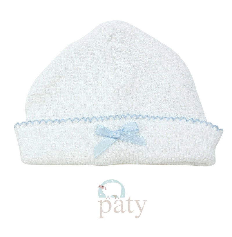 Paty, Inc. Knit Beanie - White w/ Colored Trim