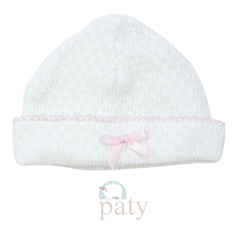 Paty, Inc. Knit Beanie - White w/ Colored Trim