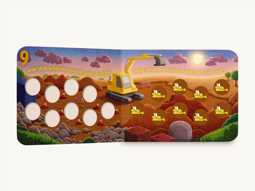 Ten Little Bulldozers Board Book