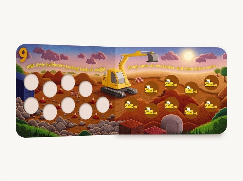 Ten Little Bulldozers Board Book