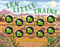 Ten Little Trains Board Book