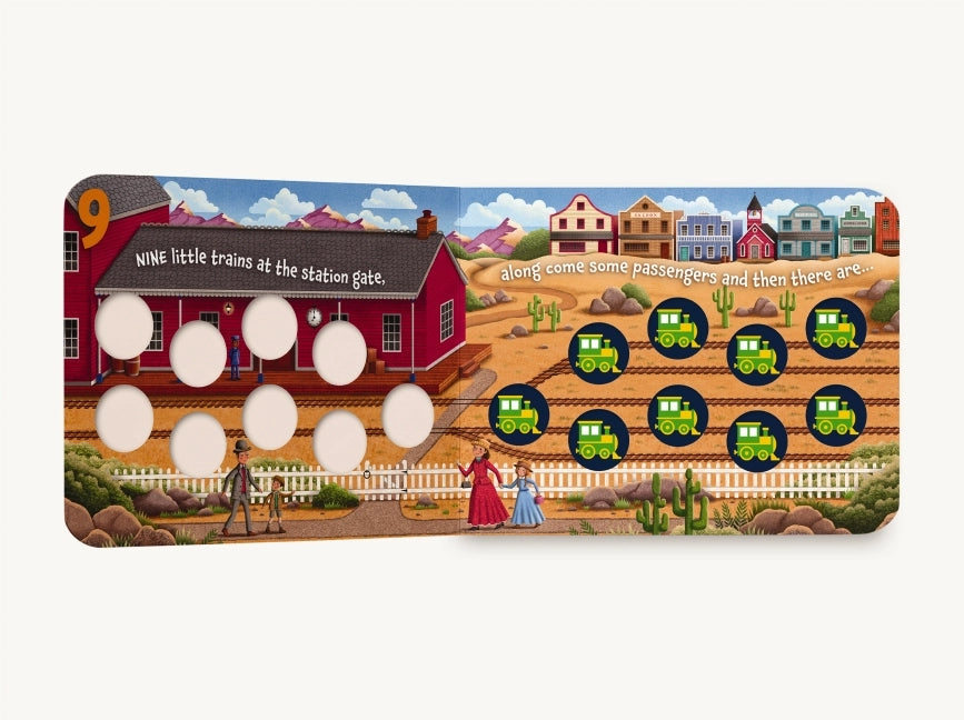 Ten Little Trains Board Book