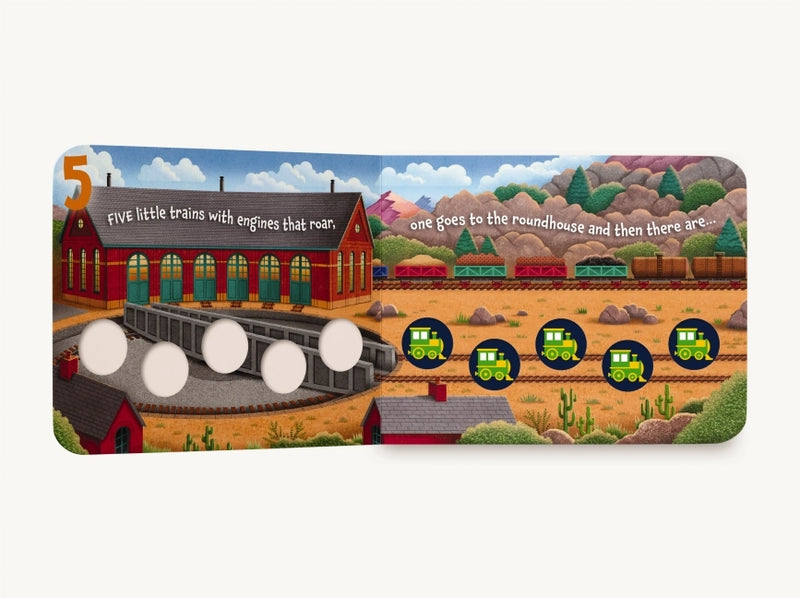 Ten Little Trains Board Book