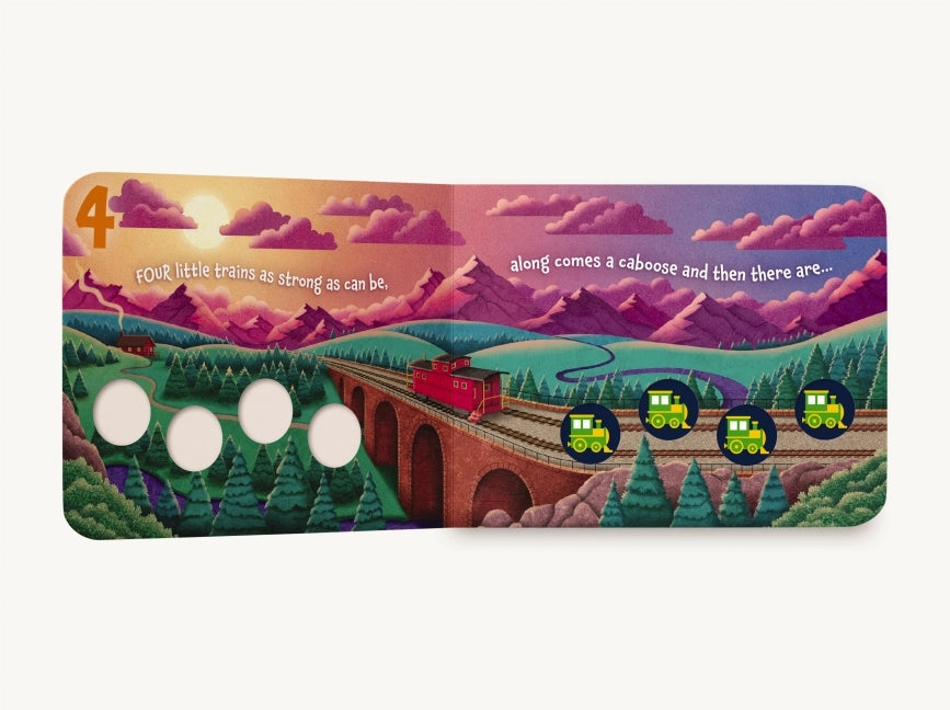 Ten Little Trains Board Book