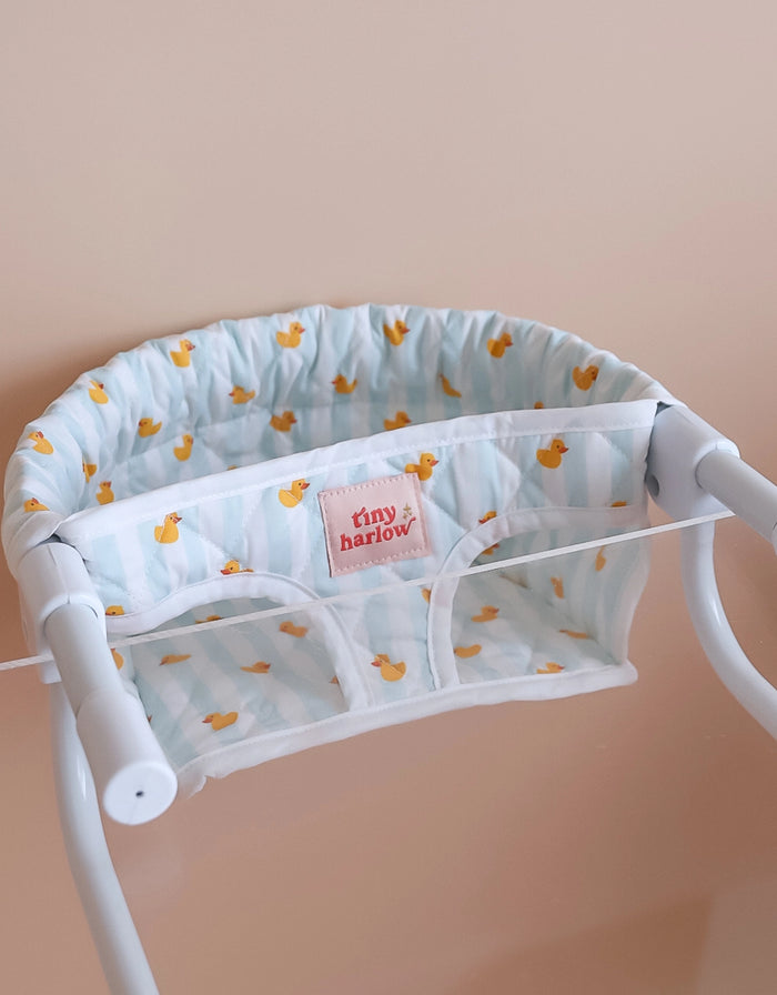 Tiny Harlow Blue Ducky Dolls Feeding Chair