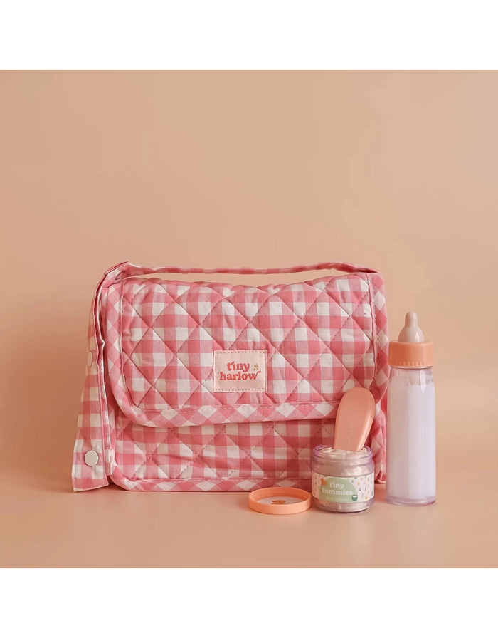 Tiny Harlow Tiny Nurturers Pink Gingham Set