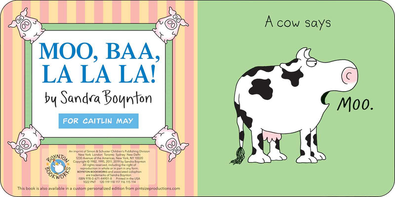 Moo, Baa, La La La! Board Book