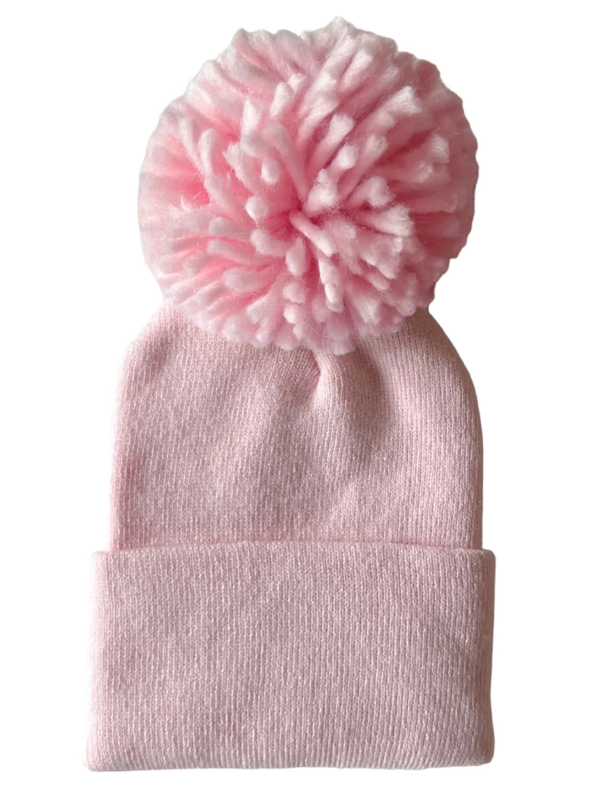 SpearmintLOVE Baby’s First Hat - Petal Pink Pom