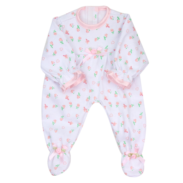 Sophia’s by Teamson Pink Floral Footie For 15” Doll