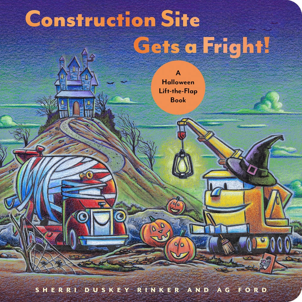 Construction Site Gets A Fright! Board Book