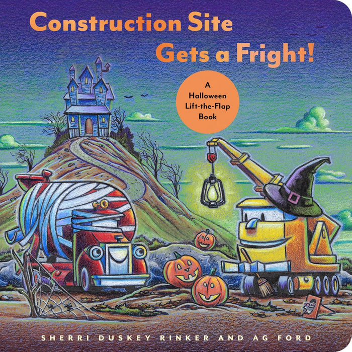 Construction Site Gets A Fright! Board Book