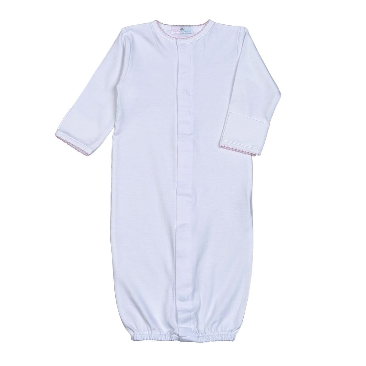 *Pre-Order* Baby Loren Converter - White w/ Pink Trim