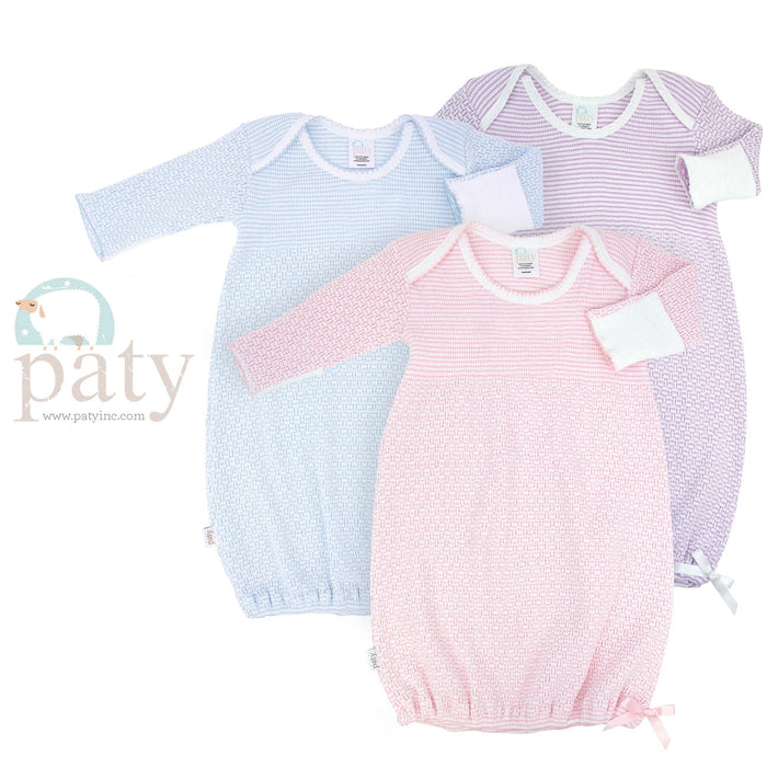 *Pre-Order* Paty, Inc. Knit Overlap Shoulder Gown