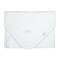 Paty, Inc. Receiving Blanket - White w/ Colored Trim