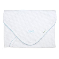Paty, Inc. Receiving Blanket - White w/ Colored Trim
