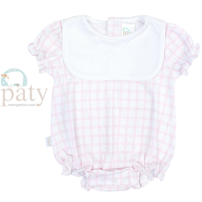 *Pre-Order* Paty, Inc. Pima Gingham Bubble - Pink