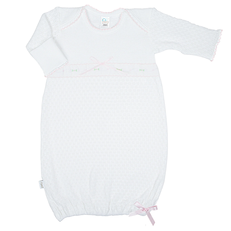 *Pre-Order* Paty, Inc. Knit Swiss Floral Gown
