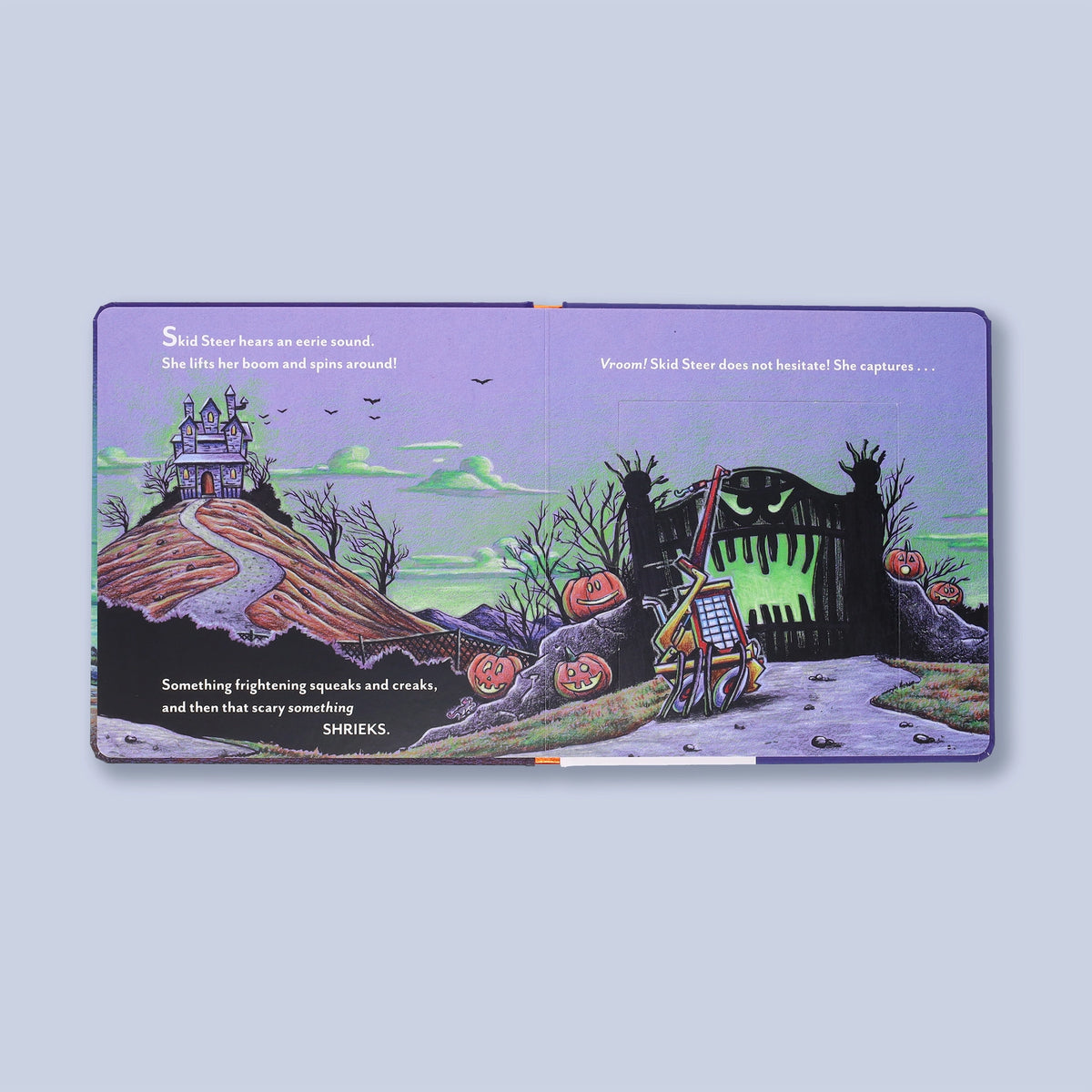 Construction Site Gets A Fright! Board Book