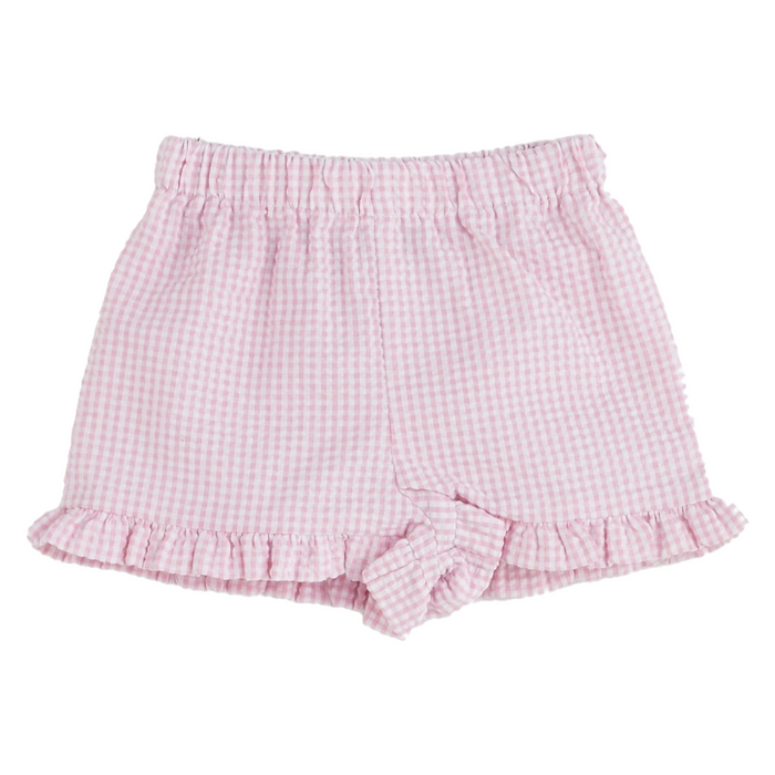 Funtasia Too Seersucker Ruffle Shorts - Pink