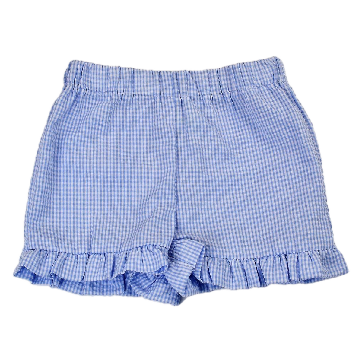 Funtasia Too Seersucker Ruffle Shorts - Blue