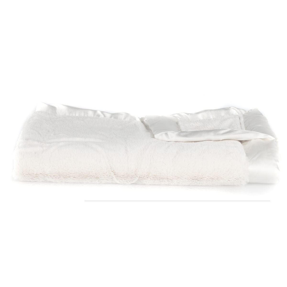 Saranoni Satin Border Receiving Blanket - White