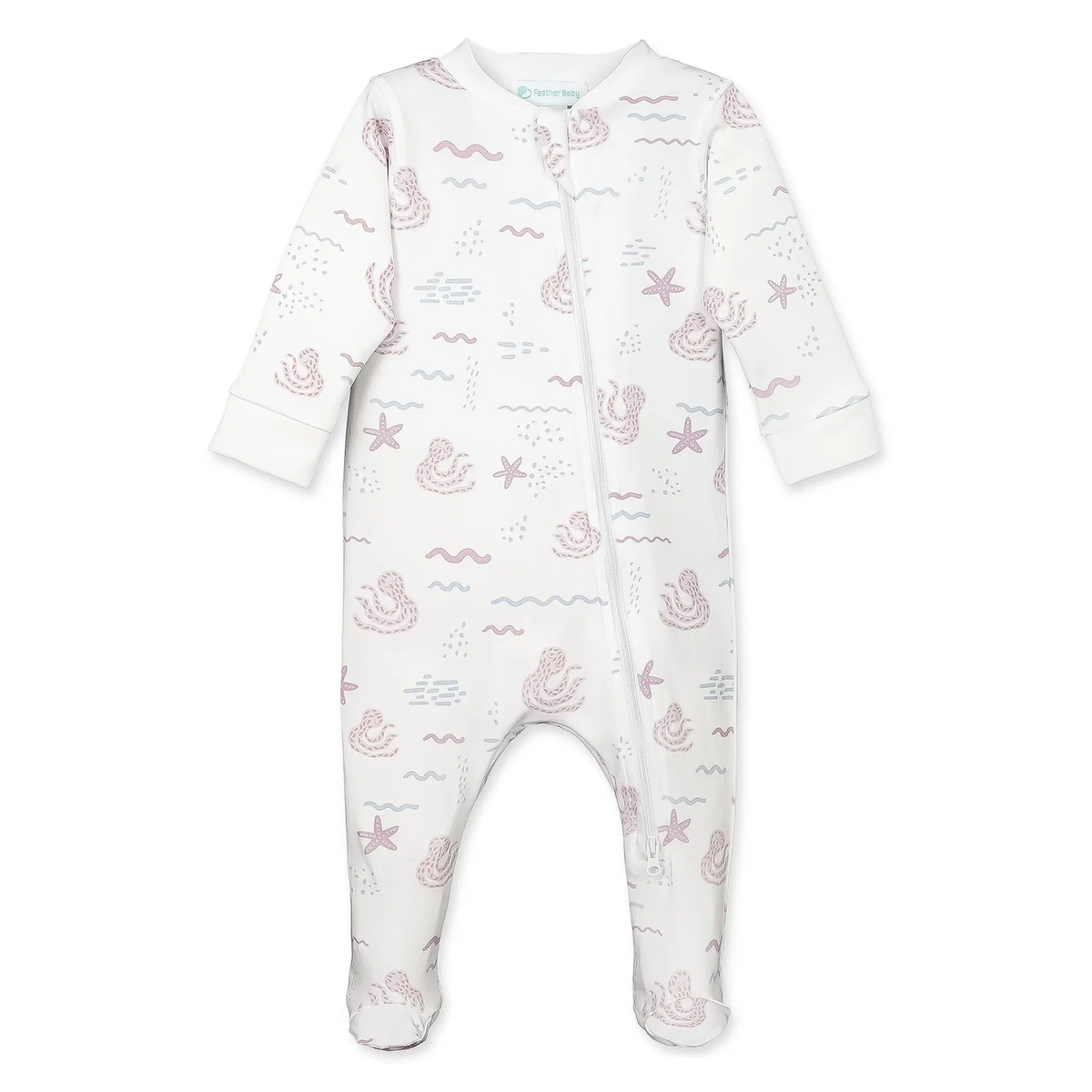 Feather Baby Octopi Footie