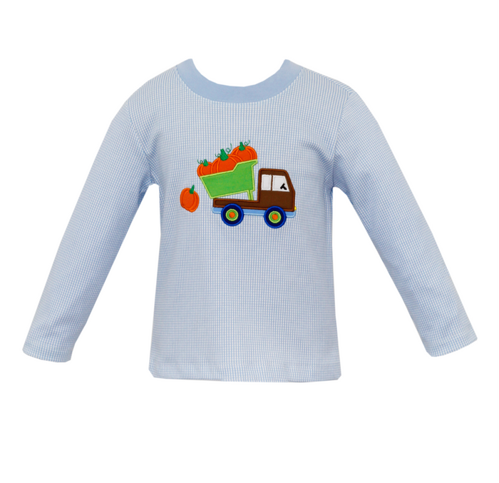 Claire & Charlie Pumpkin Dump Truck T-Shirt