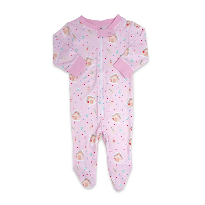 Lullaby Set Gingerbread Footie - Pink