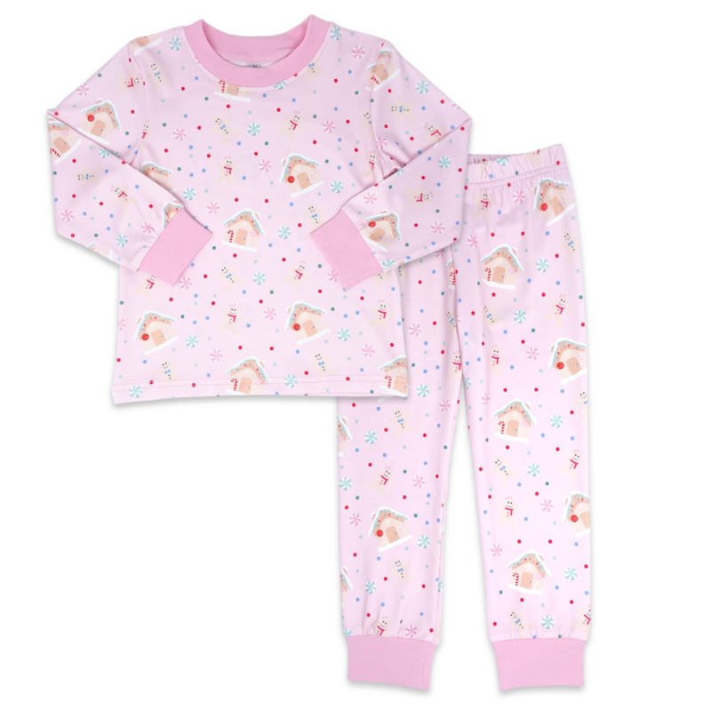 Lullaby Set Gingerbread Pajama Set - Pink